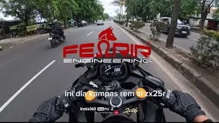 OH GINI RASANYA RIDING PAKE KAMPAS REM BARU!ZX25R GANTI KAMPAS REM!KAMPAS REM FENRIR
