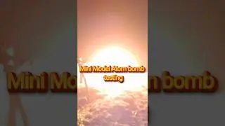 Diwali Special Experiment | Mini Model  Atom Bomb Testing | #shorts #ytshorts #dipawali #atom #virel