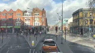 London by Bus. Route 220 in Shepherds Bush and White City