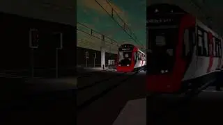 Отправление поезда № 398 с улицы Робинсон Уэй #stepfordcountyrailway #metro #roblox #shorts