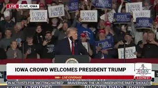 WATCH: A Raucous Crowd Welcomes President Trump to Clive, Iowa - 01/27/26