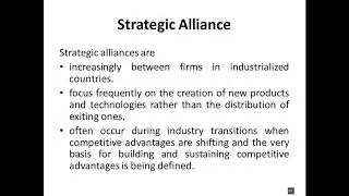 Strategic Alliance