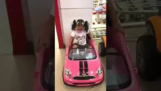 Cute 3-year-old Dolly Pretend Play with Mini Cooper Car #shorts #toddler #toys