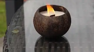 Mrs Greens Eco Store Coconut Shell Candle