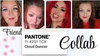 CLOUD DANCER MAKEUP 2026 | PANTONE COLOR COLLAB WITH FRIENDS