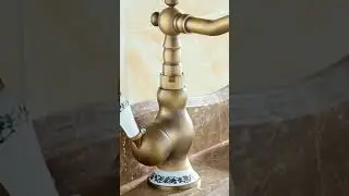 Elevate Your Bathroom with the Nordic Golden Stainless Tube Modern Faucet by Pleasant Decor