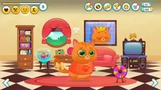 Котик Bubbu #6 &ndash; игровой мультик для детей, ухаживаем за котиком! My Virtual cat Bob Bubbu
