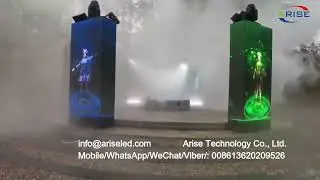 Customized Outdoor IP65 waterproof LED square column display, Magnetic front maintenance with magnet