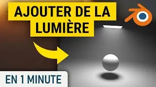 Add a light source and modify it on Blender