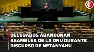 Delegados abandonan Asamblea de la ONU durante discurso de Netanyahu