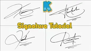 How to Draw Signature 'K'  | Alphabet 'K' Signature #signaturestyle #handwriting
