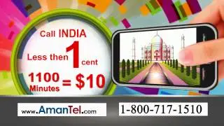 Amantel.com flat Rate Plan (Call India Flat Rate Plan @ 1 cents/min)