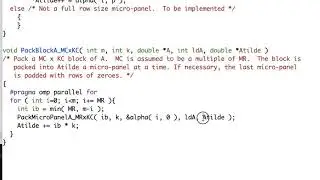 4.4.3 Parallelizing PackA  old