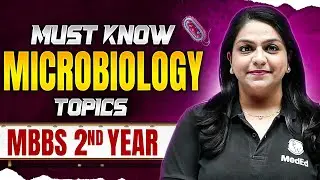 Must-Know Microbiology Topics for MBBS 2nd Year 🔥| High-Yield & Exam-Oriented | Dr. Anusha #pwmeded