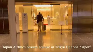 Japan Airlines Sakura Lounge in Tokyo Haneda Airport Walking Tour
