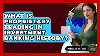 What Is Proprietary Trading In Investment Banking History? - Financial History Files