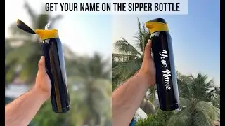 Personalized sipper bottle | Get your name on the bottle | Insulated Sipper bottle | ShoppingYar