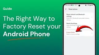 Как безопасно выполнить сброс настроек любого телефона Android к заводским настройкам (пошаговое ...