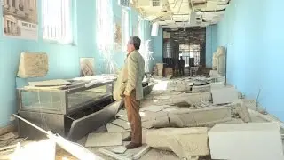 Heavy damage inside Palmyra's museum