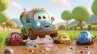 Muddy Toy Truck to the Rescue! 🚚💦 | Fun Car Adventure Nursery Rhymes for Kids
