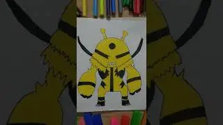 drawing electric wire  from Pokemon 🔥