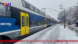 A havazás miatt változott a vonatközlekedés rendje