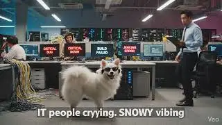 Everyone stressed. SNOWY vibing. This is called work-life balance.