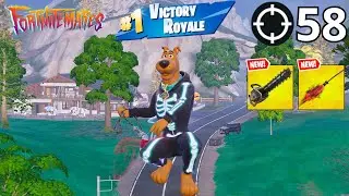 58 Elimination SCOOBY DOO Solo Vs Squads WINS Zero Build (NEW Fortnite Chapter 6 Season 4)