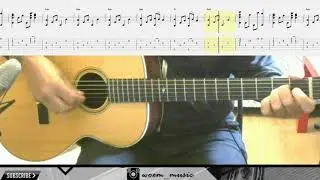 Fingerstyle Guitar Lesson (Tutorial) #1: LADY IN BLACK (Uriah Heep) - (FREE TAB)