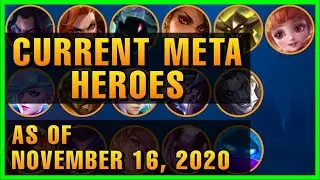 CURRENT META HEROES AS OF NOVEMBER 16, 2020 | SEASON 18 | MOBILE LEGENDS TIER LIST