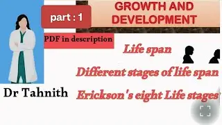 Growth and development part:1 | Life span | psychology #BPT #nursing