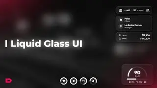 Liquid Glass UI | ESX & QBCore | Modern HUD for FiveM