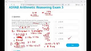 ASVAB Arithmetic Reasoning Exam 5