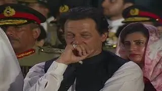 Imran Khan (Crying / weeping) getting emotional on defence day ceremony at GHQ Islamabad