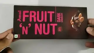 Amul Fruit&rsquo;N&rsquo; Nut Dark Chocolate review #chocolate #amuldarkchocolate #amul
