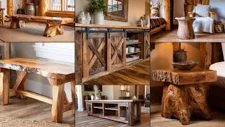 DIY Wood Sculpture Decor Ideas Using Solid Reclaimed Wood for Rustic Farmhouse Homes