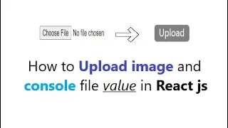 Upload Image and console image value in React JS || Accept only PNG, JPEG, TXT in react || React JS