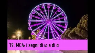 19. MCA: i segni di ω e di α, accelerazione e decelerazione