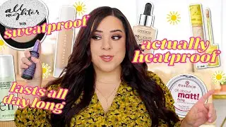 SUMMER IS HERE! THE BEST HEATPROOF & SWEATPROOF MAKEUP ☀️ Products that ACTUALLY last all day!