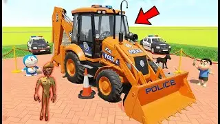 Franklin Purchases a POLICE JCB!  | Indian Theft Auto Simulator Game