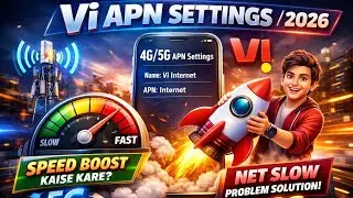 📶Vi APN Settings 4G/5G | Vi Internet Speed Fast Kaise Kare | Vi Net Slow Problem Solution | 2026 