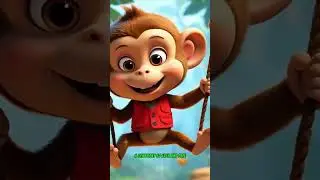 Monkey in the Moonlight | Jungle Monkey Song for Kids | Swinging Monkey Toddler Tune