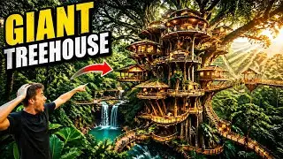 We are  Built a 3-Story Treehouse by Hand in the Jungle