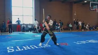 [2019] 23rd Wushu Collegiates - Zoe Chan - 3-Section Staff - Adv. Other Weapon - 2nd - 8.6