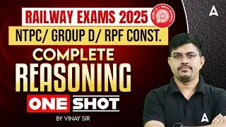 RRB NTPC/Group D/RPF 2025 | Reasoning One Shot Class | RPF Constable Complete Reasoning | Vinay Sir