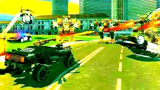 Futuristic Flying Robot Battle - Android Gameplay HD