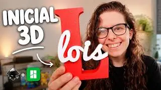 How to make a personalized 3D printed initial | Bambu lab A1