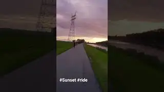 sunset ride #motovlog #mototrip #sunset #netherlands