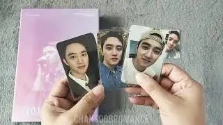 DOH KYUNGSOO BLOOM THE BEHIND Photobook &POBs + Chanyeol QQ Music Photocards & Eribong Mini Fanlight