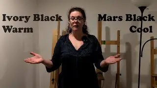 Cool vs Warm Black: Mars Black vs Ivory Black in Oil
